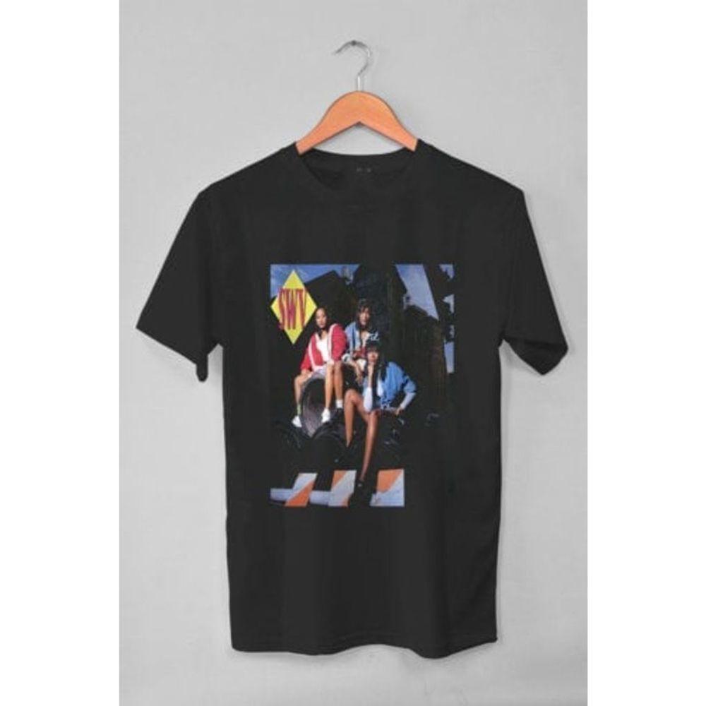Swv Band Music Fan Black Short Sleeve Unisex Graphic Tee T-Shirt